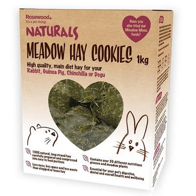 Rosewood Naturals Meadow Hay Cookies 1kg x 4 Naturals