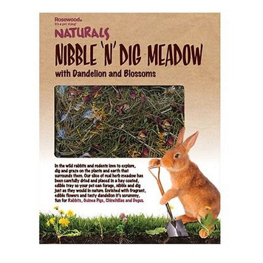 Rosewood Naturals Nibble N Dig Meadow 800g x 4 Naturals