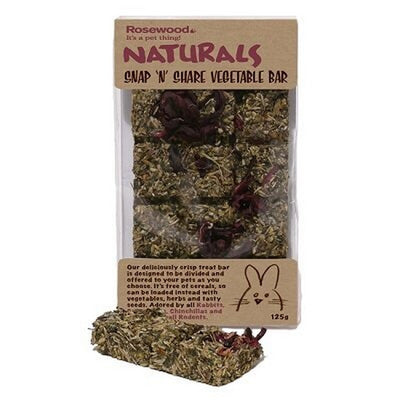 Rosewood Naturals Snap N Share Vegetable Bar 125g x 7 Naturals