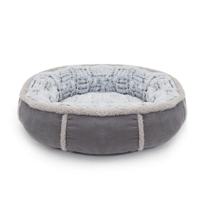 Rosewood 40 Winks Deep Plush Grey Donut Bed 50cm Rosewood