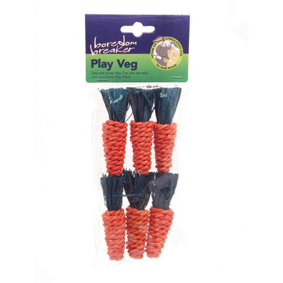 Rosewood Boredom Breaker Mini Sisal Carrot x 6 Boredom Breaker