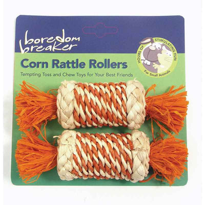 Rosewood Boredom Breaker Corn Rattle Rollers Boredom Breaker