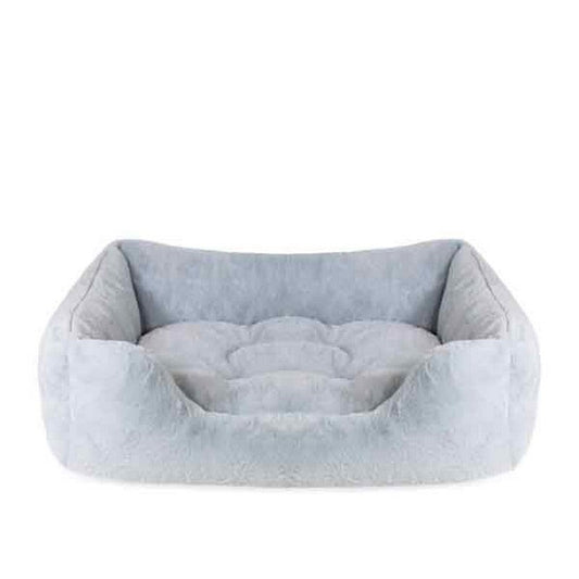 Rosewood 40 Winks Fur Blue Box Bed Small Rosewood