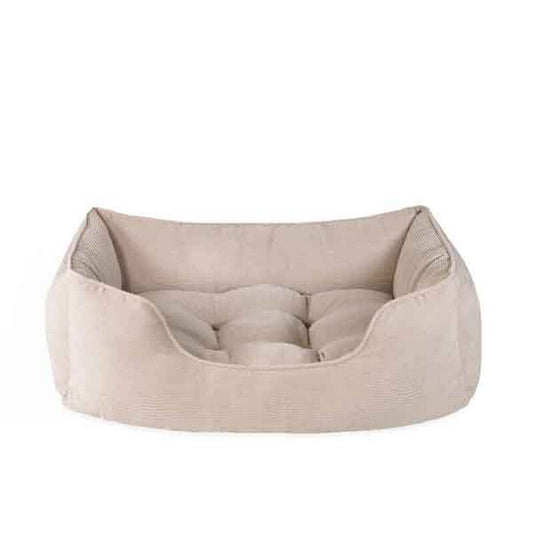 Rosewood 40 Winks Cord Square Beige Bed Large Rosewood