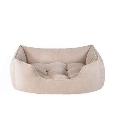 Rosewood 40 Winks Cord Square Beige Bed Large Rosewood