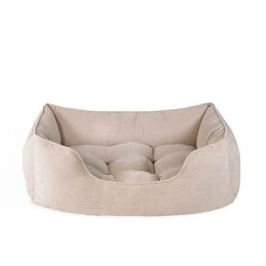 Rosewood 40 Winks Cord Square Beige Bed Large Rosewood