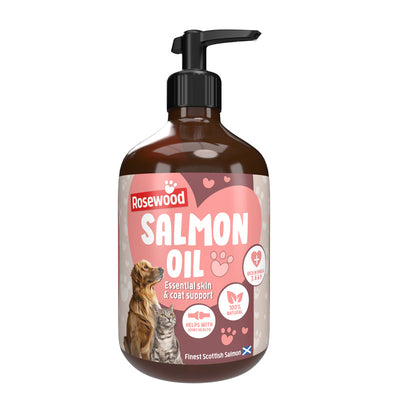 Rosewood Salmon Oil for Dogs & Cats 500ml x 6 Rosewood