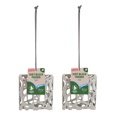 Rosewood Recycled Suet Block Feeder x 6 Rosewood