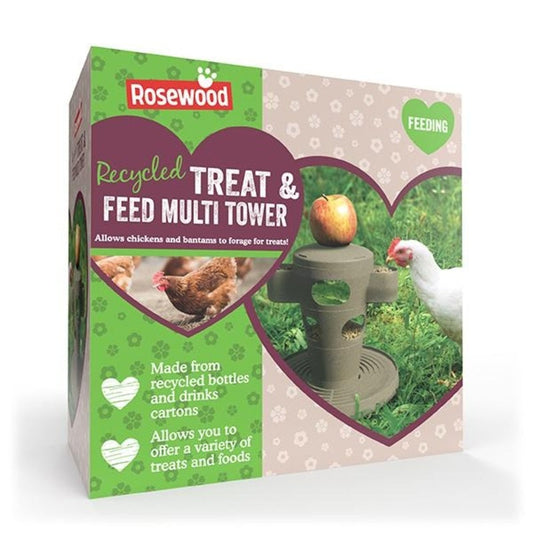 Rosewood Play-Time Recycled Treat & Feed Multi Tower Rosewood Play-Time