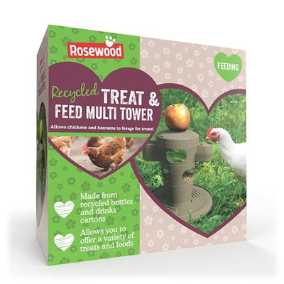 Rosewood Play-Time Recycled Treat & Feed Multi Tower Rosewood Play-Time