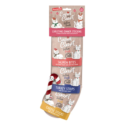 Rosewood Cat Christmas Dinner Stocking