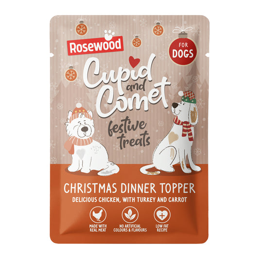 Rosewood Christmas Dinner Topper for Dogs 85g