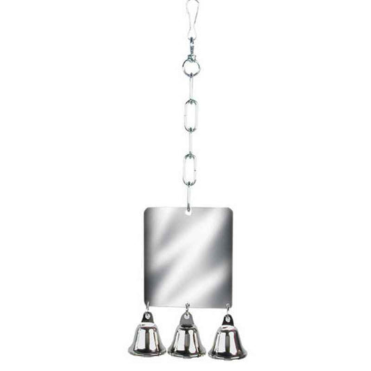 Rosewood Parrot Toy Giant Mirror & Bell Rosewood