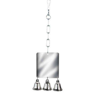 Rosewood Parrot Toy Giant Mirror & Bell Rosewood