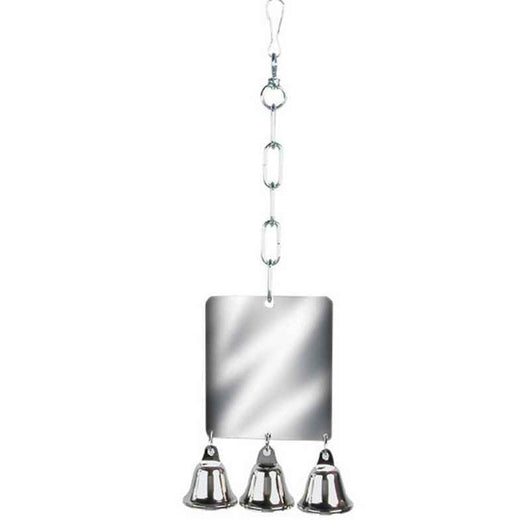 Rosewood Parrot Toy Giant Mirror & Bell Rosewood