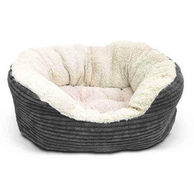 Rosewood 40 Winks Grey Cord Jumbo Bed 51cm Rosewood