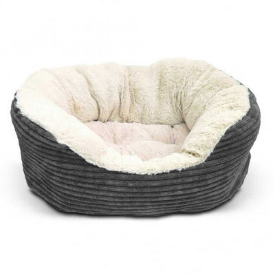 Rosewood 40 Winks Grey Cord Jumbo Bed 64cm Rosewood