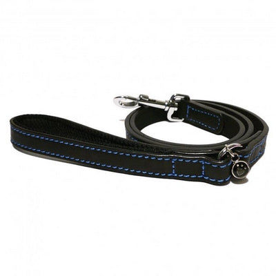 Rosewood Lux Leather Black Dog Lead 102 x 2cm Rosewood