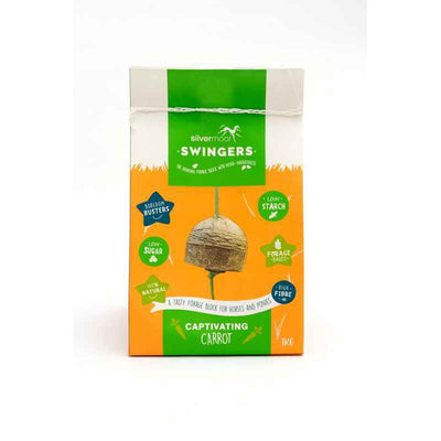 Silvermoor Swingers Captivating Carrot Grass Ball Treat Silvermoor