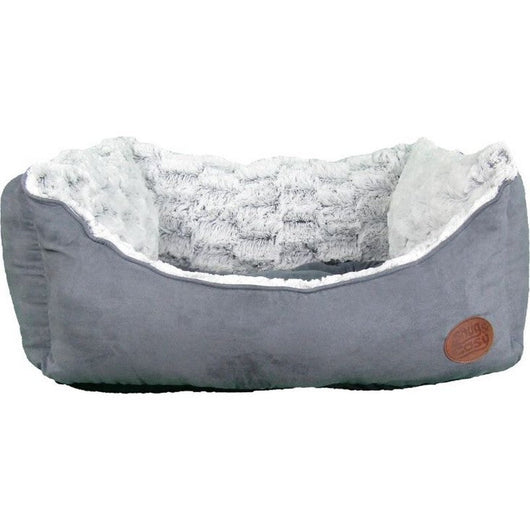 Snug & Cosy Novara Rectangular Charcoal Dog Bed 91cm Snug & Cosy