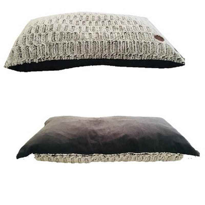 Snug & Cosy Novara Grey Lounger Dog Mattress 90 x 60cm Snug & Cosy