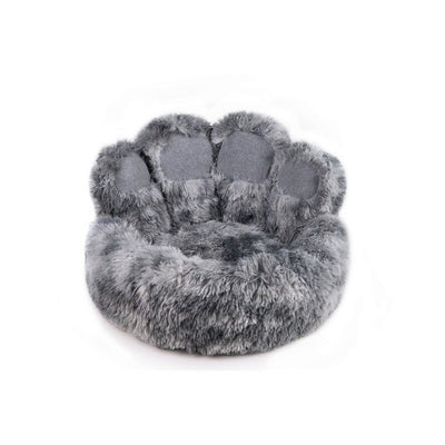 Snug & Cosy Anti Anxiety Paw Donut Grey Bed Large Snug & Cosy