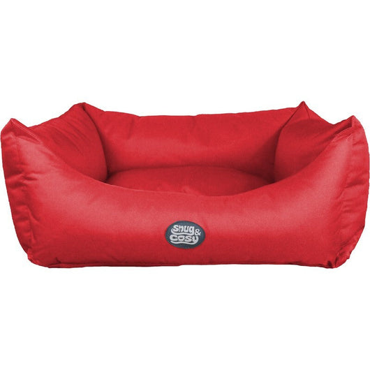 Snug & Cosy Pescara Rectangle Red Bed 53cm Snug & Cosy