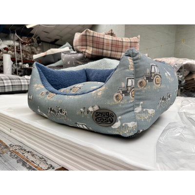 Snug&Cosy Farmyard Blue Rectangle 64cm Snug & Cosy