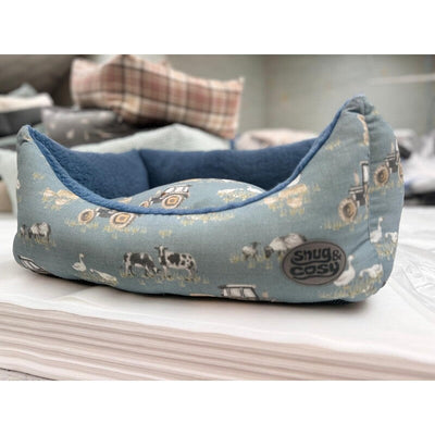Snug&Cosy Farmyard Blue Rectangle 92cm Snug & Cosy