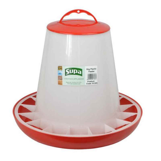 Supa Red & White Poultry Feeder 6kg x 3 Supa
