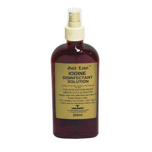 Gold Label Iodine Spray 250ml Gold Label