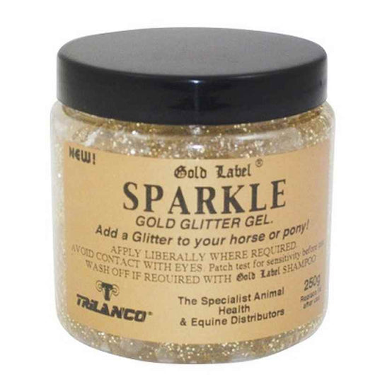 Gold Label Glitter Gel Gold 250g Stockcare