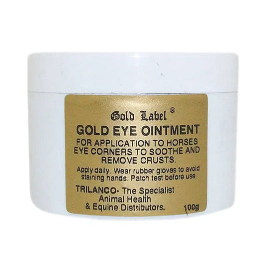Gold Label Gold Eye Ointment for Horses 100g Gold Label