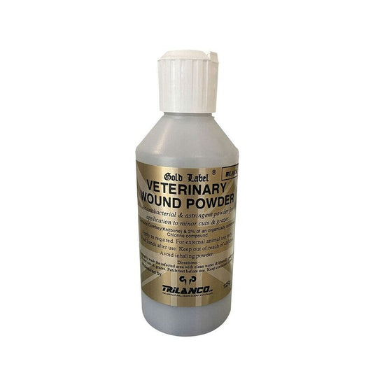 Gold Label Veterinary Wound Powder Black 125g Gold Label