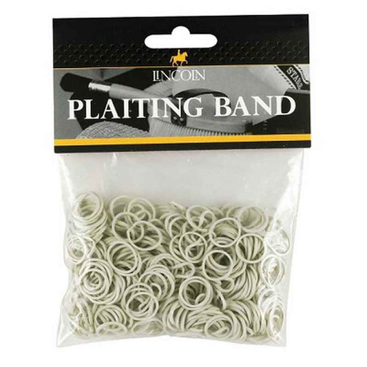 Lincoln Plaiting Bands 500s White Lincoln