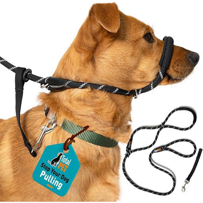 Total Pet Figure 8 Rope Medium/Large Dog Lead Black Total Pet