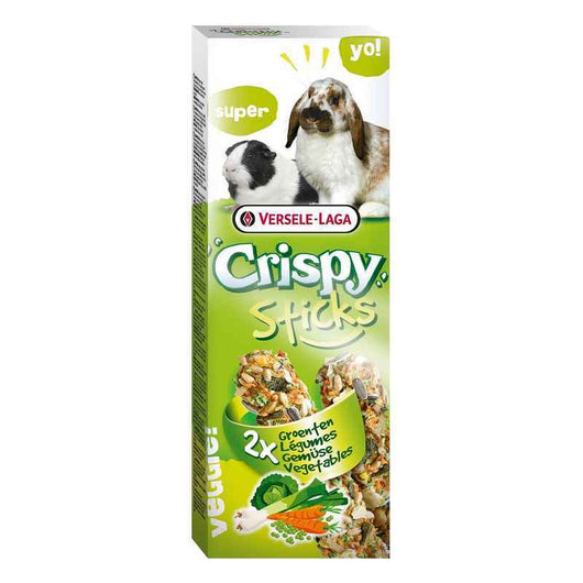 Versele Laga Crispy Sticks Rabbit & Guinea Pig Vegetables 110g x 8 Versele Laga Crispy