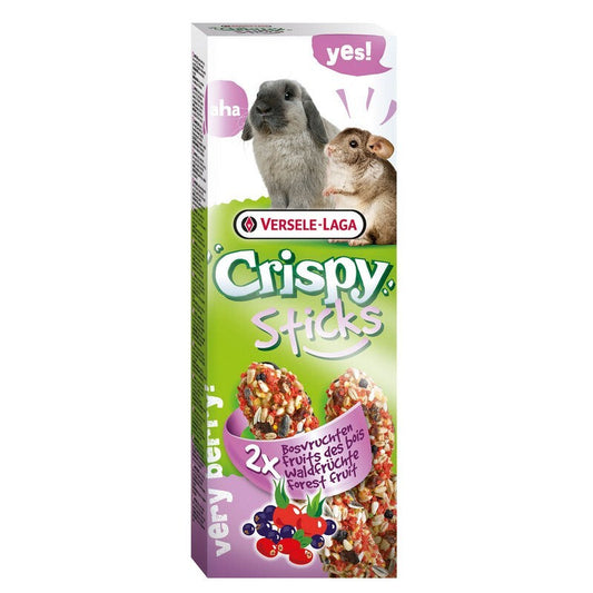 Versele Laga Crispy Sticks Rabbit & Chinchilla Forest Fruit 110g x 8 Versele Laga Crispy