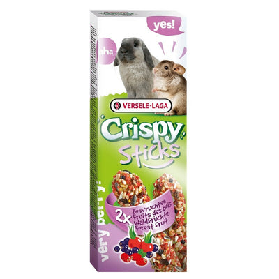 Versele Laga Crispy Sticks Rabbit & Chinchilla Forest Fruit 110g x 8 Versele Laga Crispy