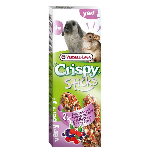 Versele Laga Crispy Sticks Rabbit & Chinchilla Forest Fruit 110g x 8 Versele Laga Crispy