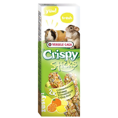 Versele Laga Crispy Sticks Guinea Pig & Chinchilla Citrus Fruit 100g x 8 Versele Laga Crispy