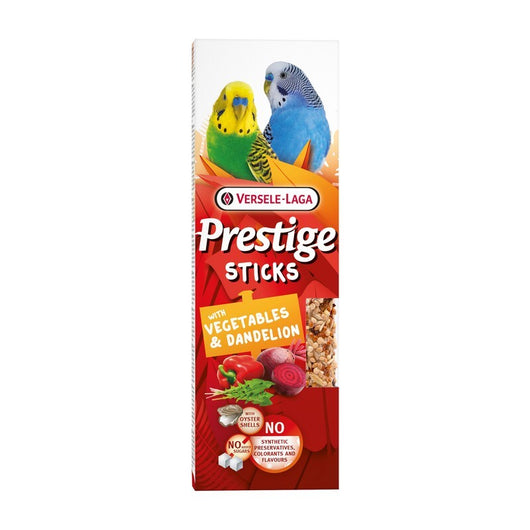 Versele Laga Prestige Sticks Small Parakeets with Veg & Dandelion 60g x 10 Versele Laga Prestige