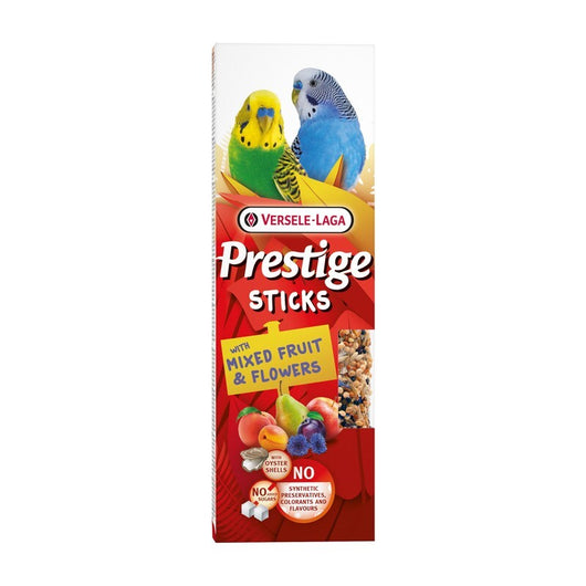 Versele Laga Prestige Sticks Small Parakeet with Mixed Fruit & Flowers 60g x 10 Versele Laga Prestige