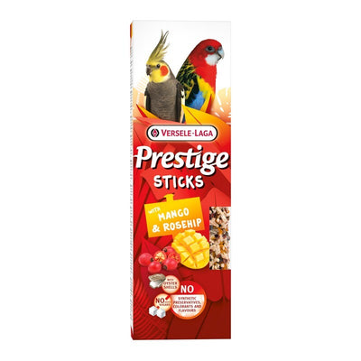 Versele Laga Prestige Sticks Big Parakeets with Mango & Rosehip 140g x 8 Versele Laga Prestige
