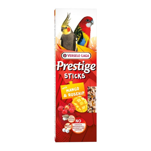 Versele Laga Prestige Sticks Big Parakeets with Mango & Rosehip 140g x 8 Versele Laga Prestige