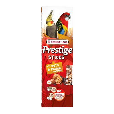 Versele Laga Prestige Stick Big Parakeet Nuts & Raisin 140g x 8 Versele Laga Prestige