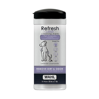 Wahl Dog Refresh Cleaning Wipes Lavender Chamomile x 50 Wipes Wahl