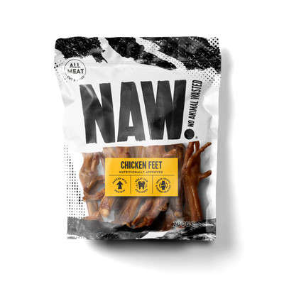 NAW Chicken Feet Dog Chews 200g