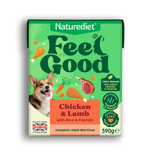 Naturediet Feel Good Chicken & Lamb, 12 x 390g