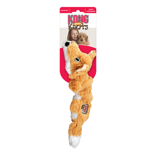 KONG Scrunch Knots Fox Small/Medium (25.4cm) - UK9 Petcare